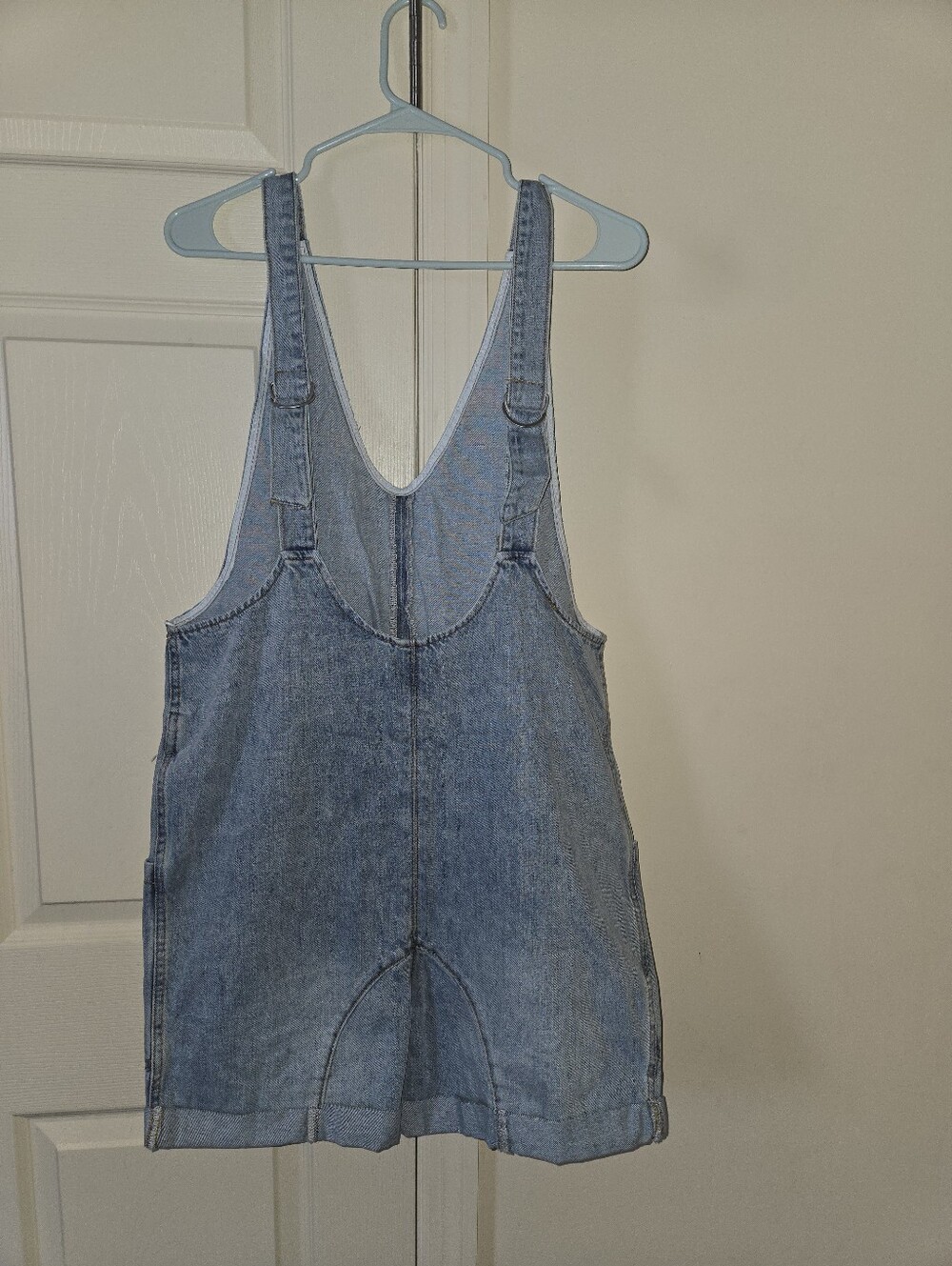Zenana Light Wash Denim Romper - Picture 7 of 9